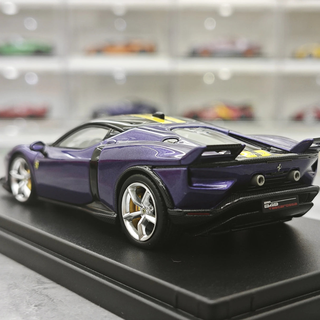 Look Smart Ferrari 2025 849 Testarossa coupe viola dino assetto Fiorano 1:43 – keräilyhartsimalli hartsi
