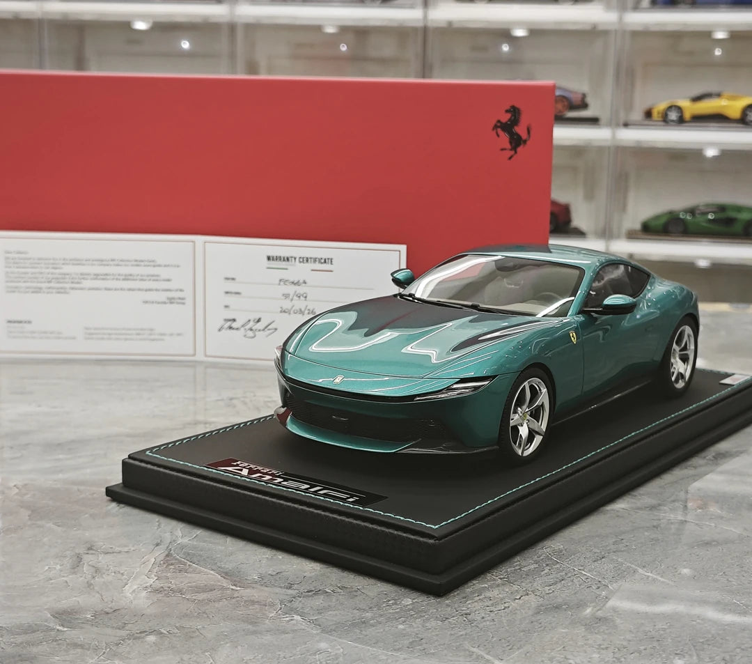 MR Collezione Ferrari 2025 Amalfi Coupe Verde Costiera 1:18 – Modello in resina da collezione (MR Collection)