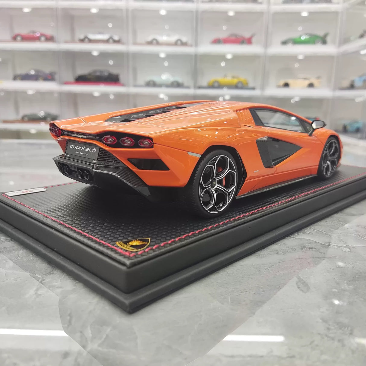 MR Collection Lamborghini 2021 Countach LPI 800-4 Orange 1:18 – Collectible Resin Model Resin