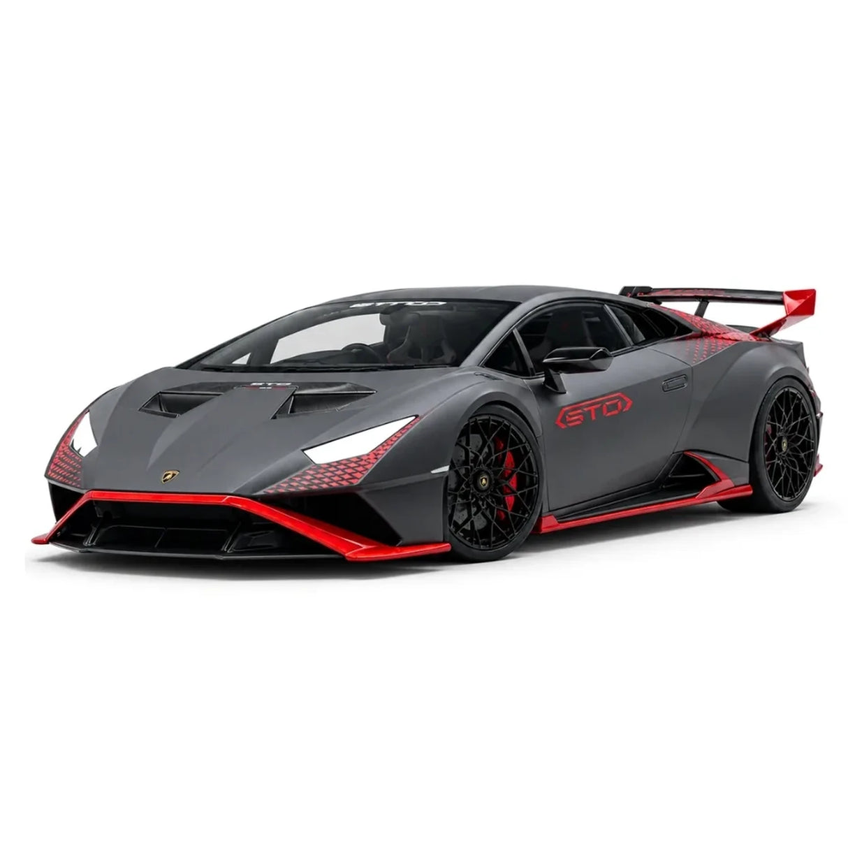 مجموعة MR Lamborghini 2021 هوراكان STO بلاك 1:18 – نموذج راتنج قابل للجمع (MR Collection)