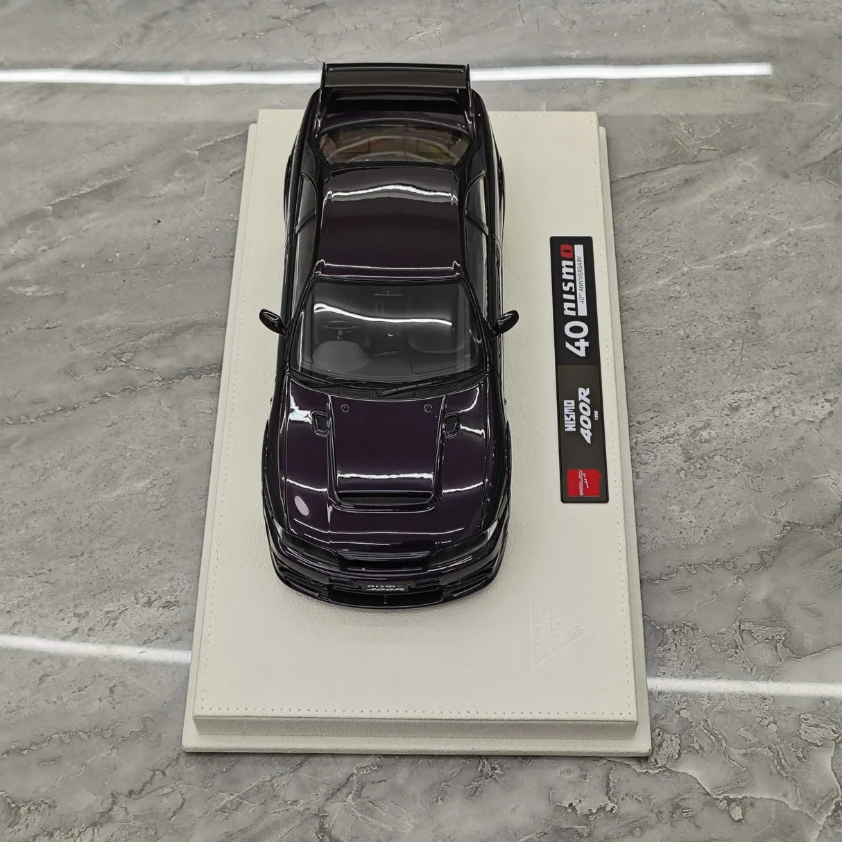 Make Up Nissan 1996 NISMO 400R Purple 1:18 – Resina modello in resina collezionabile