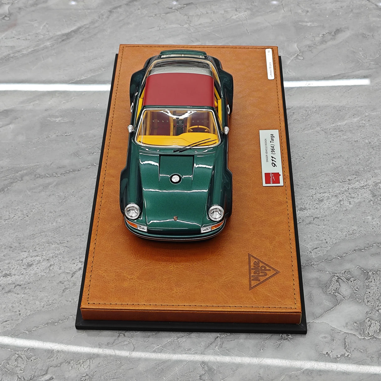 Make Up Porsche 1990 Singer 911 964 Targa Green 1:18 – Collectible Resin Model Resin