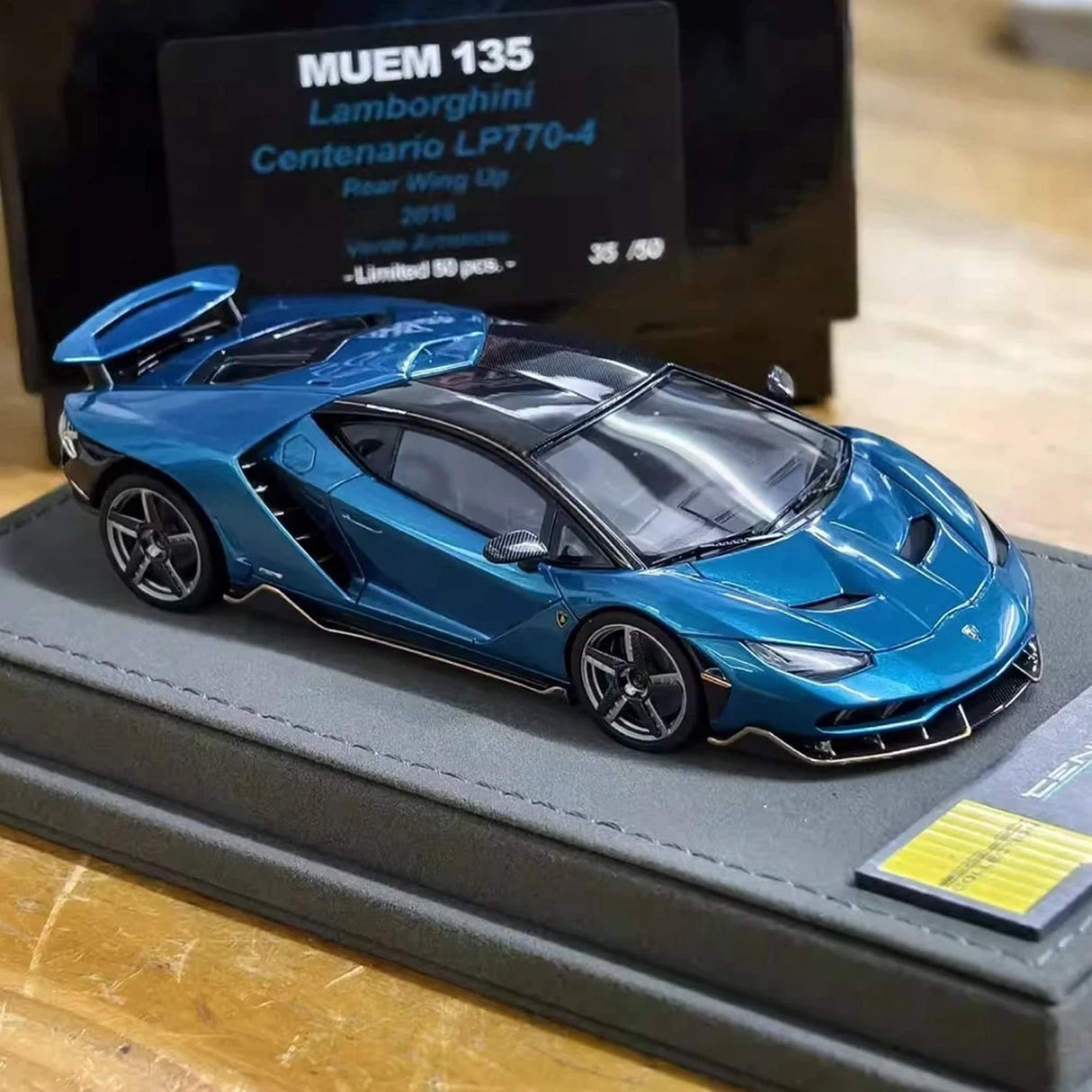 Make Up Lamborghini 2016 Centenario LP770-4 Blue 1:43 – Collectible Resin Model Resin