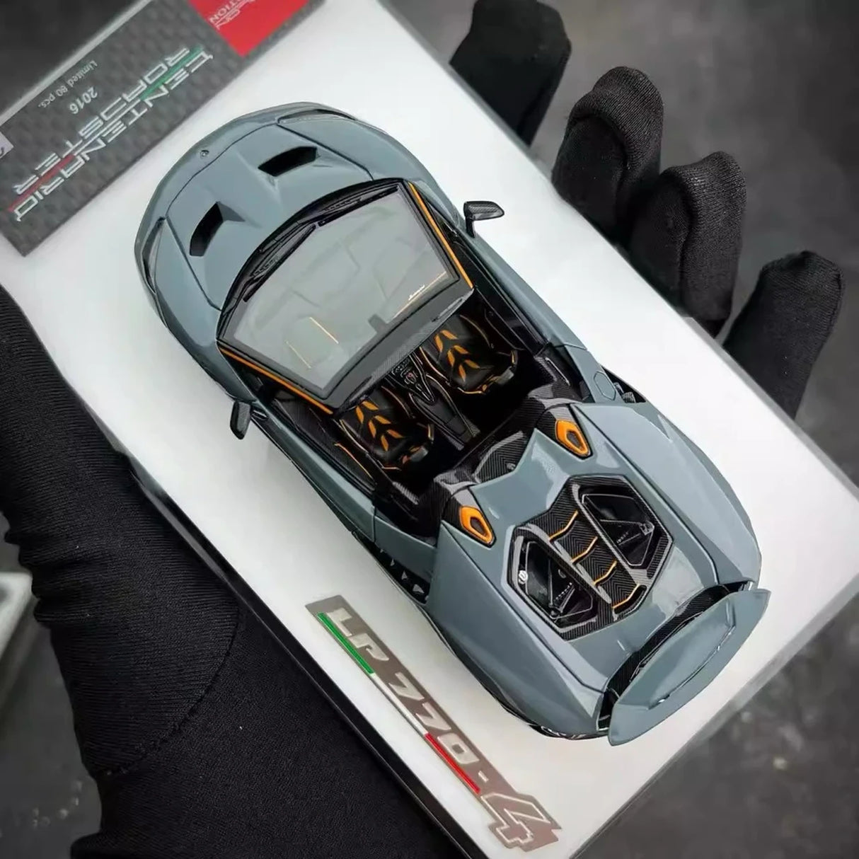 Make Up Lamborghini 2016 Centenario LP770-4 Gray 1:43 – Collectible Resin Model Resin