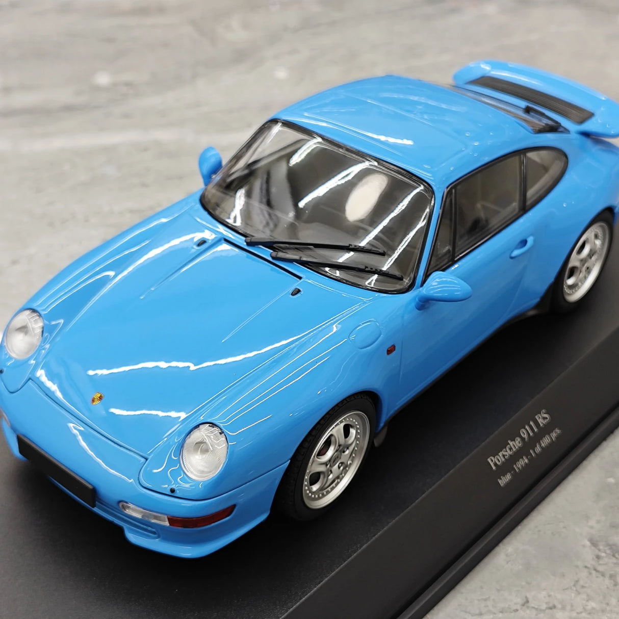 Minichamps Porsche 1994 911 RS 993 Blue 1:18 – Modelo de Metal Fundido Colecionável