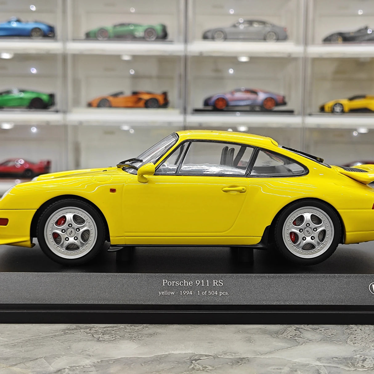 Minichamps Porsche 1994 911 RS 993 Yellow 1:18 – Collectible Diecast Model Die-Cast