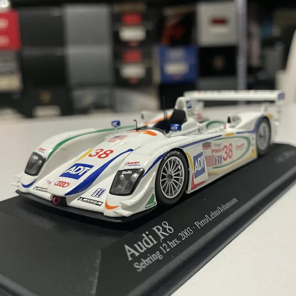 Audi 2003 R8 Sebring #38 1:43 diecast collectible model by Minichamps - view 2