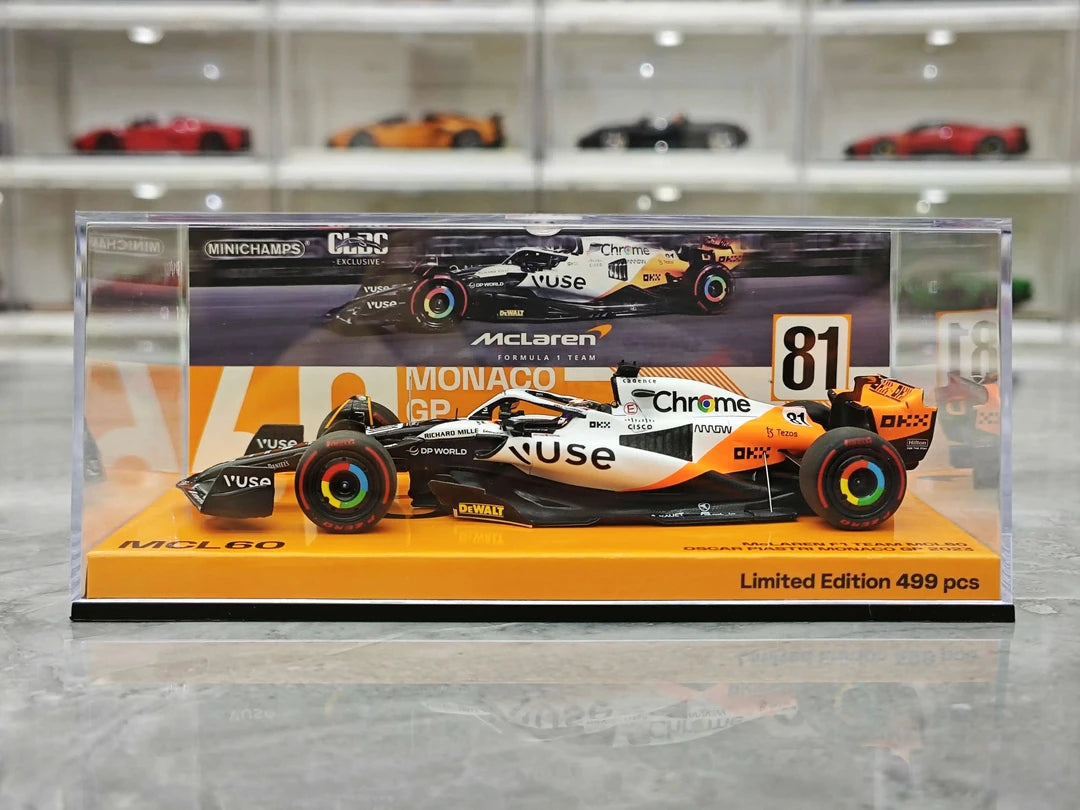 1:43 McLaren 2023 MCL60 #81 Monaco GP Oscar Piastri F1 model car by Minichamps - view 10