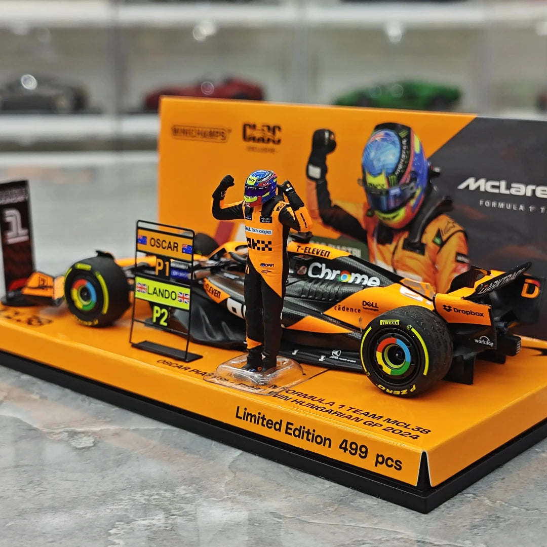 1:43 McLaren 2024 MCL38 #81 Hungarian GP Oscar Piastri F1 model car by Minichamps - view 6