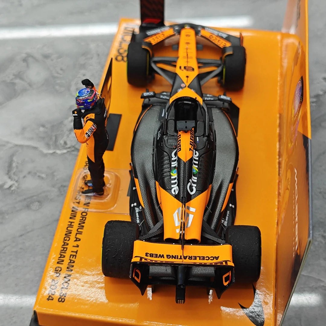 1:43 McLaren 2024 MCL38 #81 Hungarian GP Oscar Piastri F1 model car by Minichamps - view 7