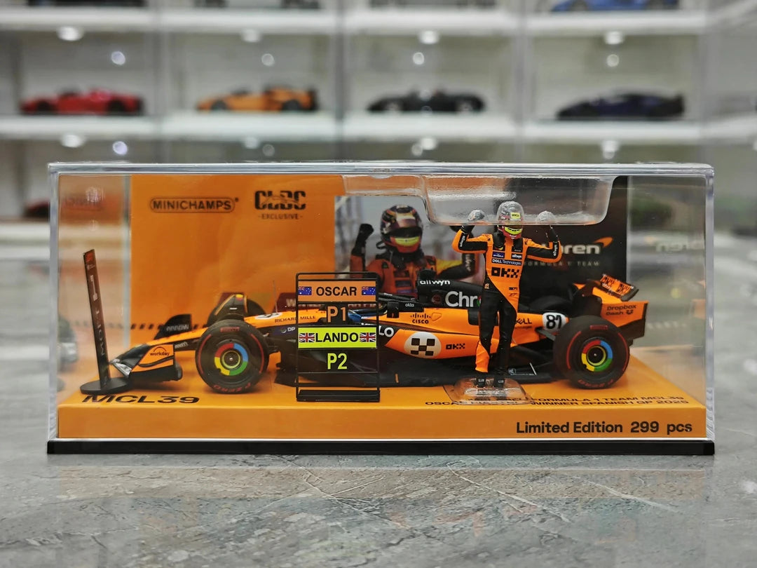 1:43 McLaren 2025 MCL39 #81 Spanish GP Oscar Piastri F1 model car by Minichamps - view 13