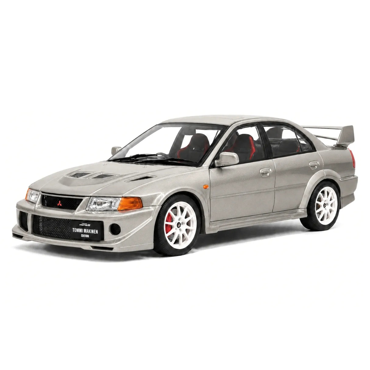 MotorHelix Mitsubishi 2000 Lancer Evolution VI GSR Tommi Makinen Edition Silver 1:18 – Collectible Diecast Model Die-Cast