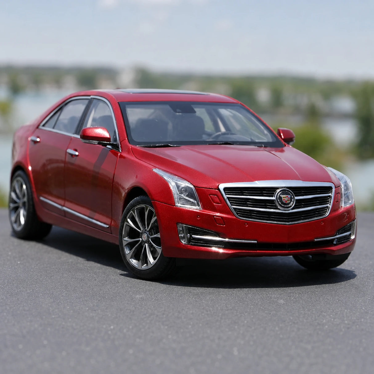 OEM Cadillac 2014 ATS-L Red 1:18 – Kolekcjonerski model odlewany