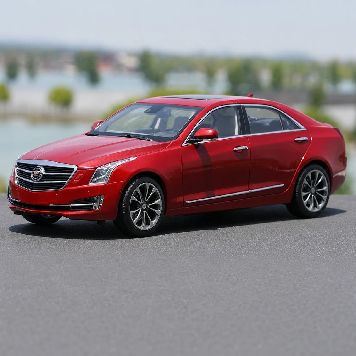 OEM Cadillac 2014 ATS-L Red 1:18 – Kolekcjonerski model odlewany