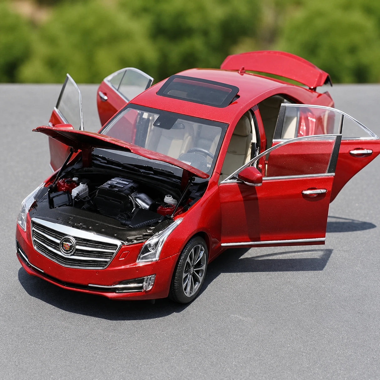 OEM Cadillac 2014 ATS-L Red 1:18 – Kolekcjonerski model odlewany
