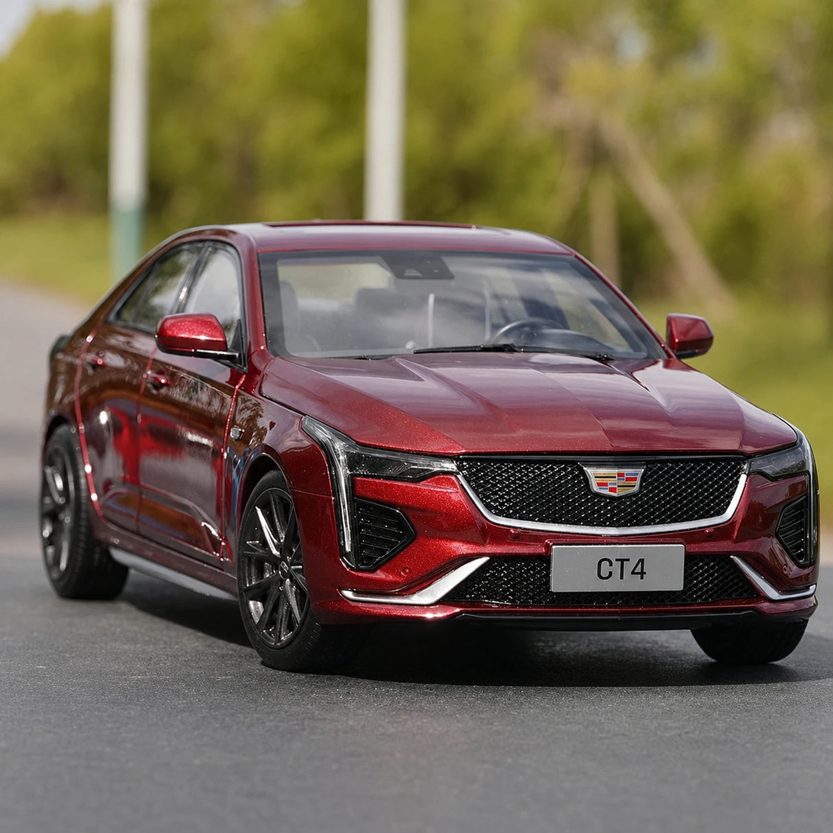 OEM Cadillac 2020 CT4 Red 1:18 – Collectible Diecast Model Die-Cast