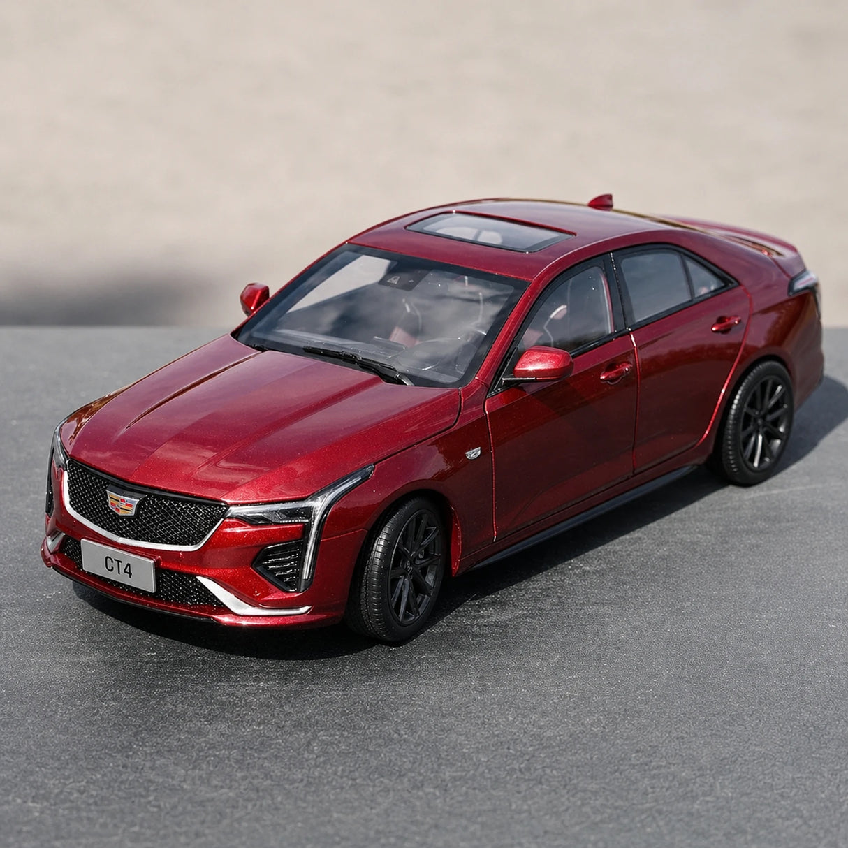 OEM Cadillac 2020 CT4 Red 1:18 – Collectible Diecast Model Die-Cast