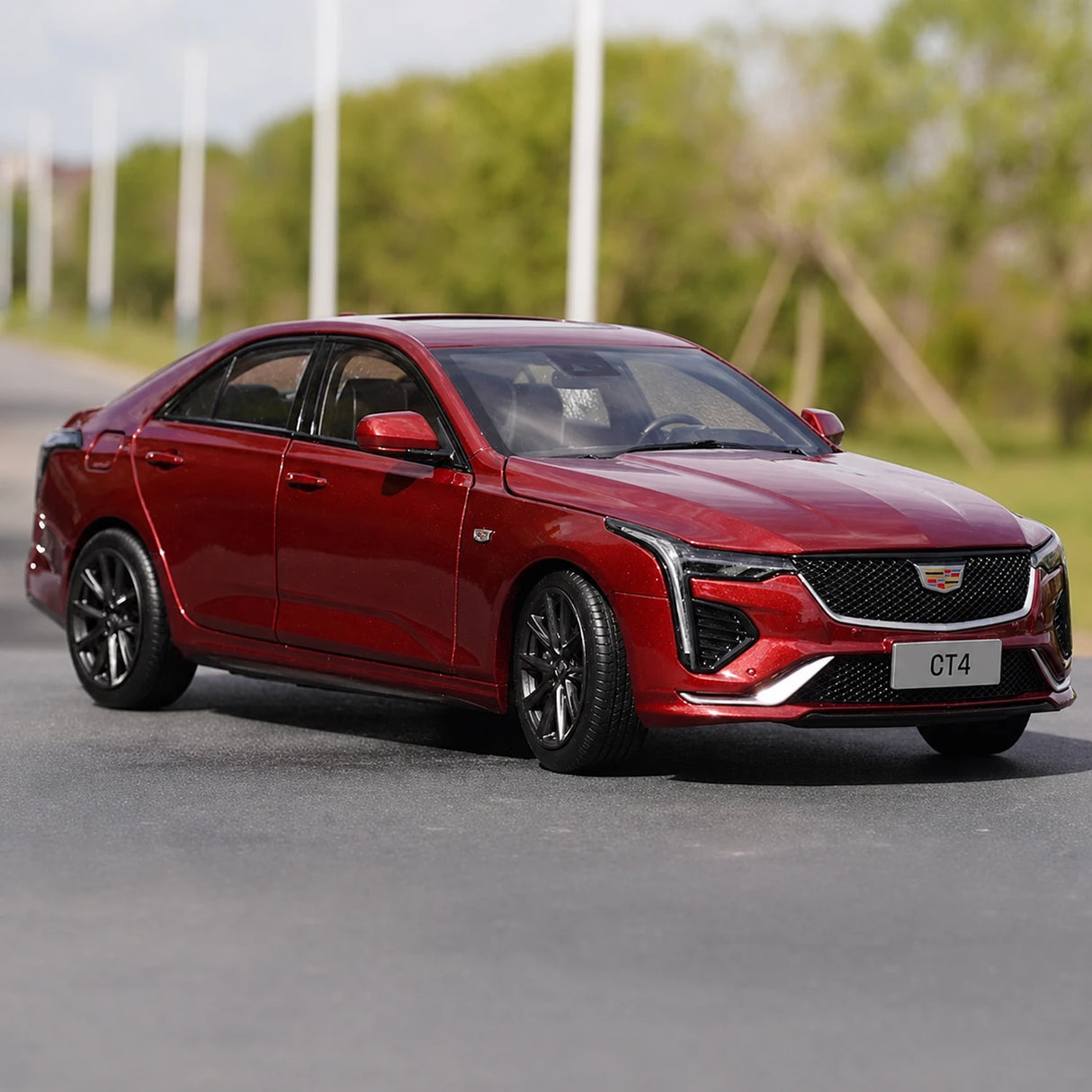 OEM Cadillac 2020 CT4 Red 1:18 – Collectible Diecast Model Die-Cast