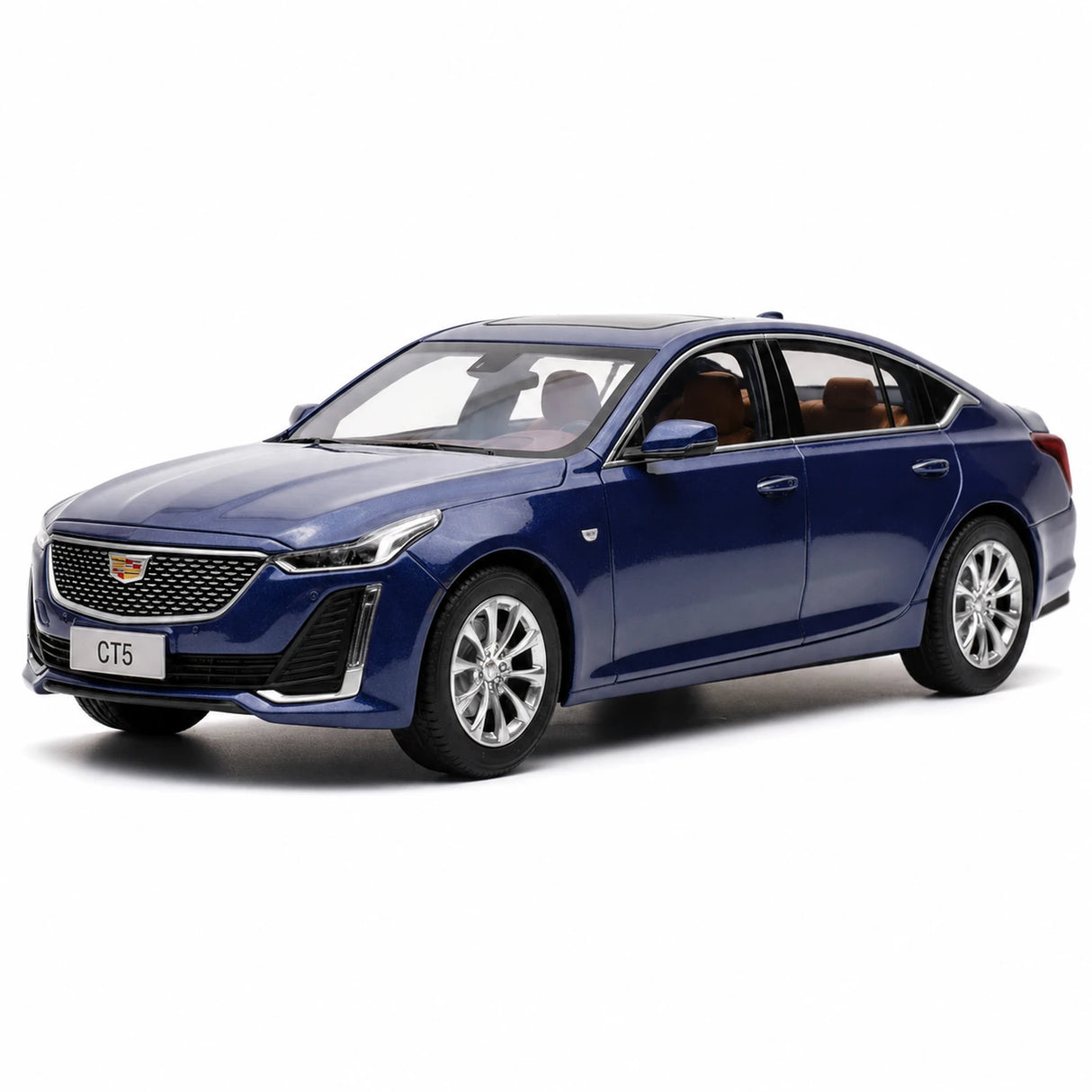 OEM Cadillac 2021 CT5 Blue 1:18 – Kolekcjonerski model odlewany