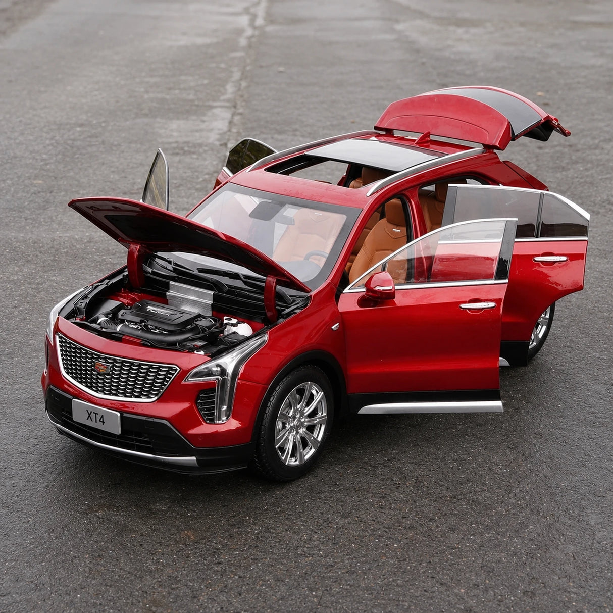 OEM Cadillac 2022 XT4 Red 1:18 – Collectible Diecast Model Die-Cast