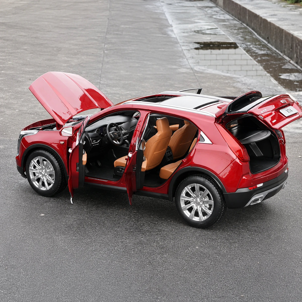 OEM Cadillac 2022 XT4 Red 1:18 – Collectible Diecast Model Die-Cast