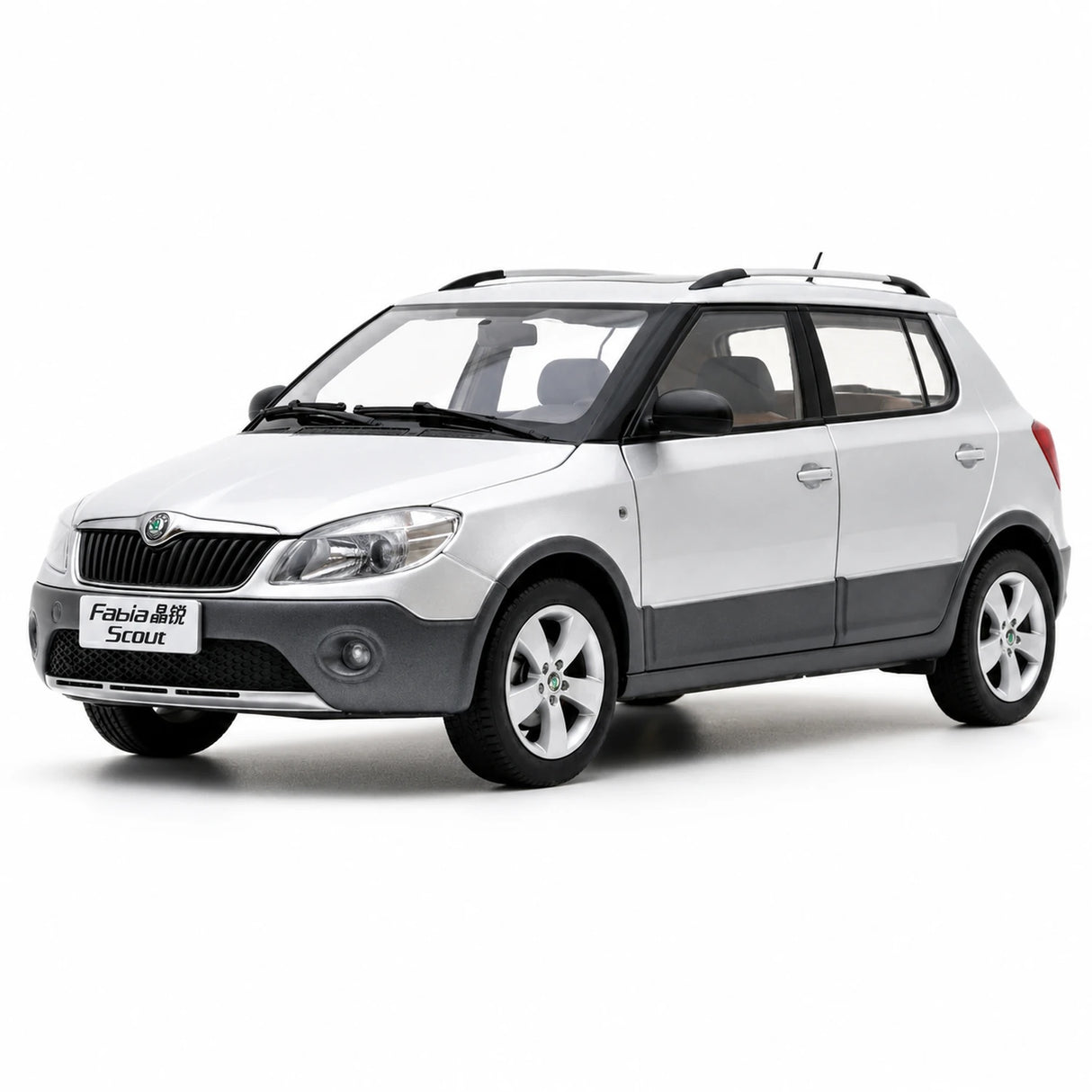 OEM Skoda 2009 Fabia Scout Gray 1:18 – Kolekcjonerski model odlewany