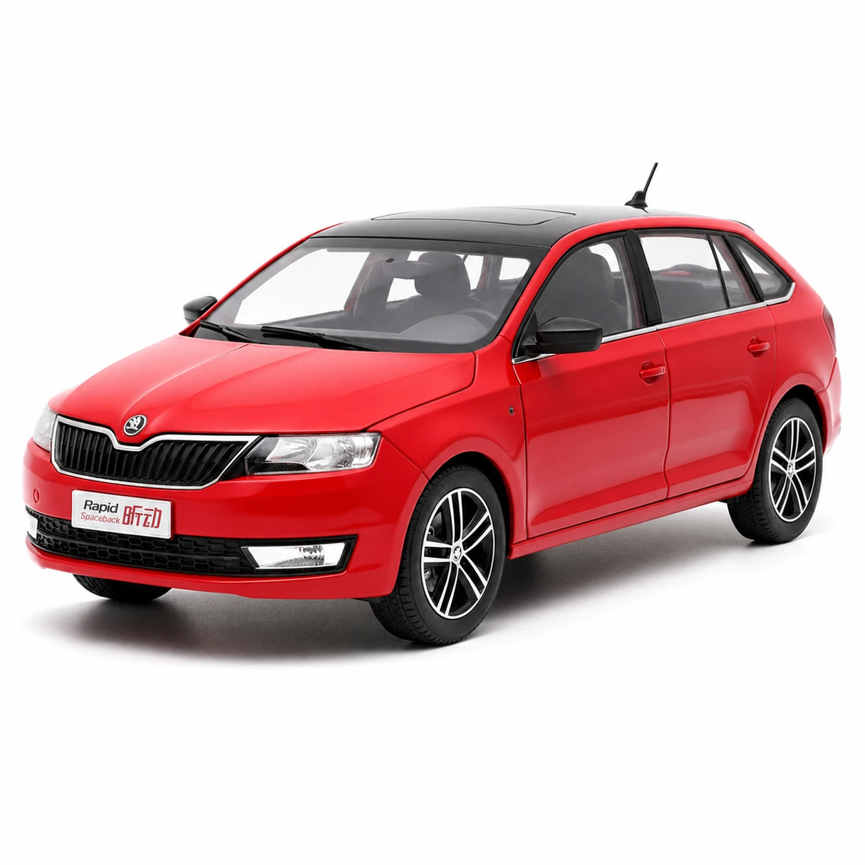OEM Skoda 2013 Rapid Spaceback Red 1:18 – kolekcjonerski model odlewany