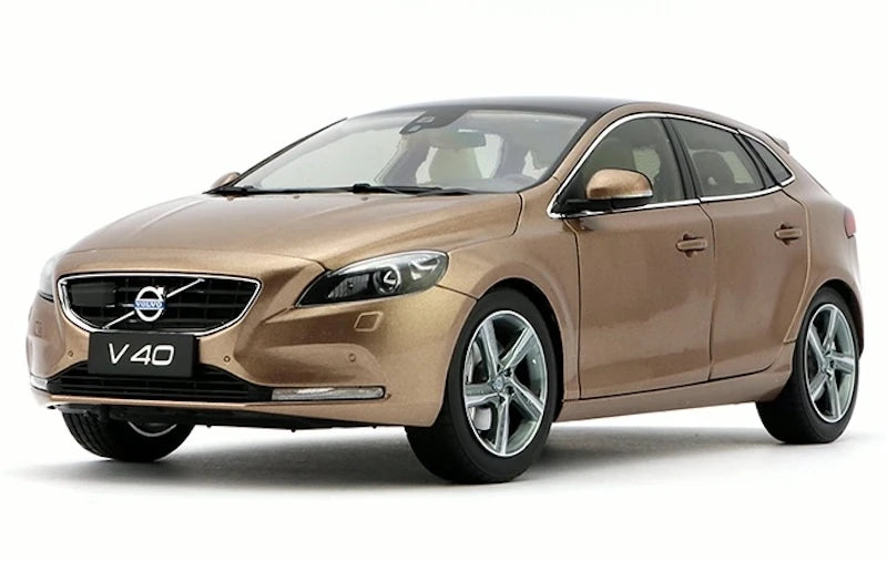OEM Volvo 2016 V40 Brown 1:18 – Kolekcjonerski model odlewany z metalu