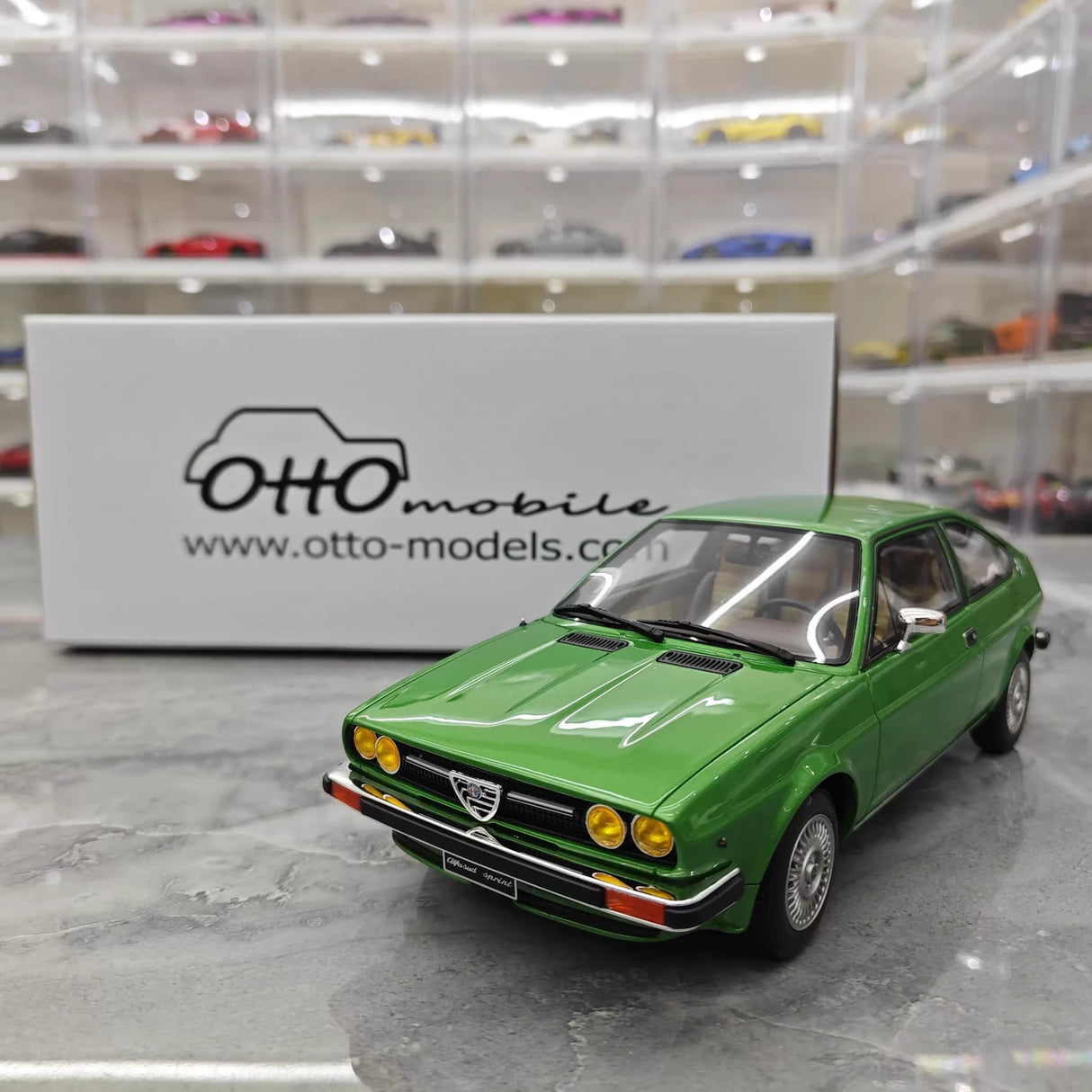 OTTO Alfa Romeo 1976 Alfasud Sprint Green 1:18 – Collectible Resin Model Resin