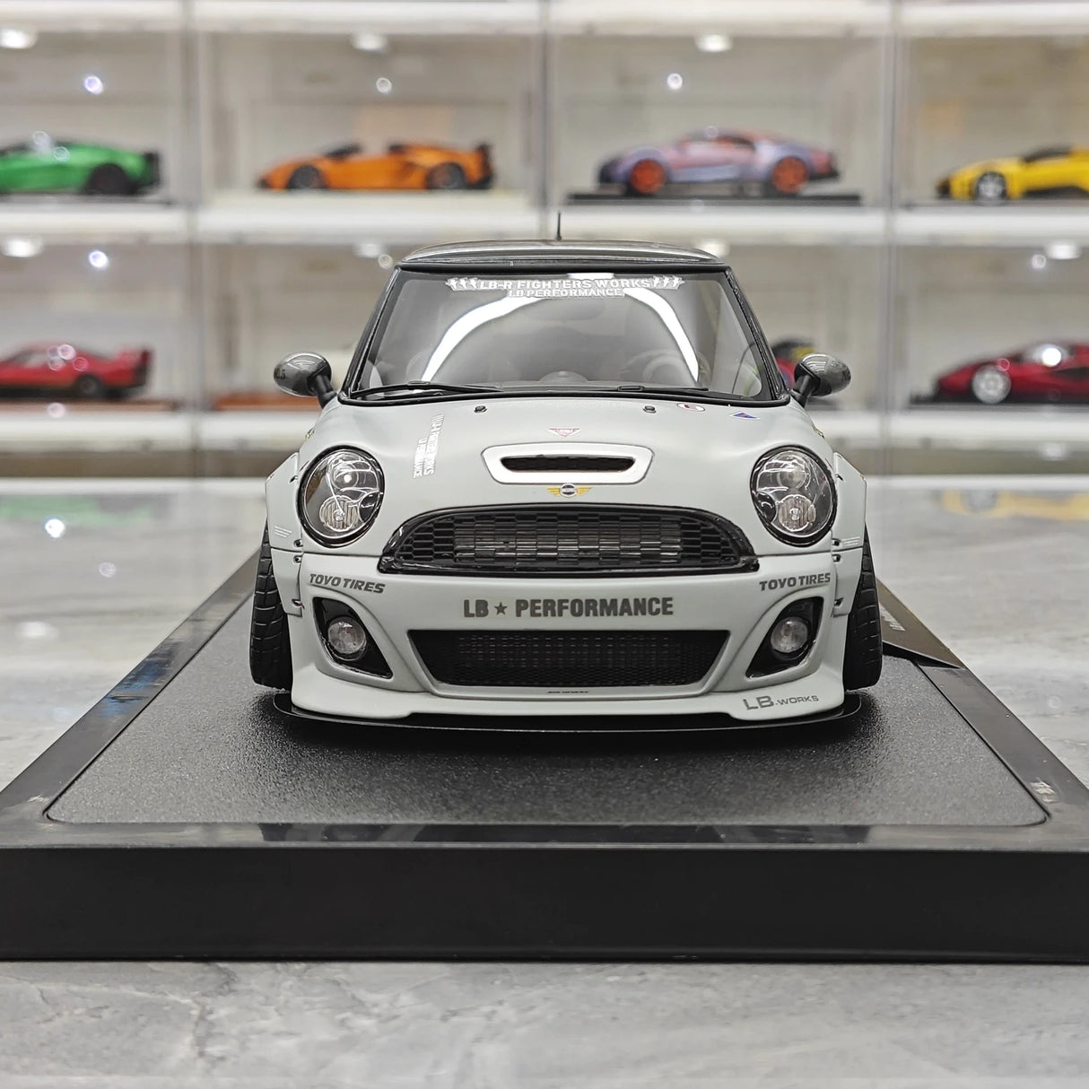 OTTO BMW Mini 2015 Cooper R56 LB-Works LB Nation Matte Grey 1:18 – 수집용 레진 모델 레진
