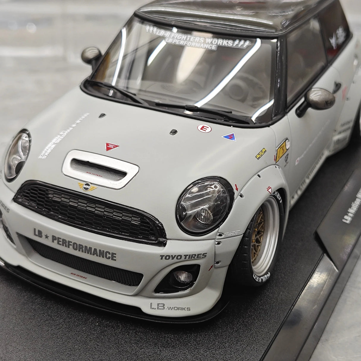 OTTO BMW Mini 2015 Cooper R56 LB-Works LB Nation Matte Grey 1:18 – 수집용 레진 모델 레진