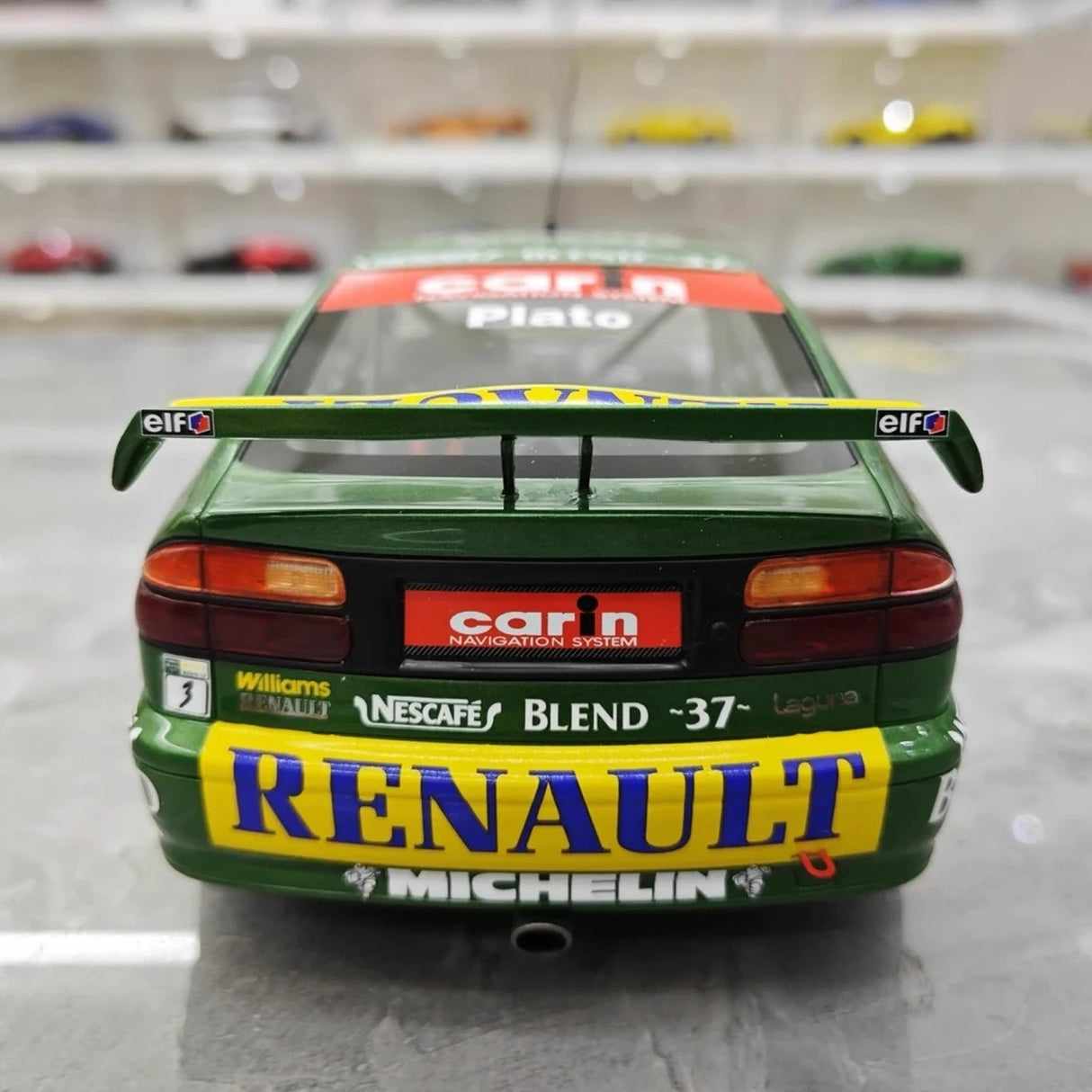 Renault 1998 Laguna BTCC J.Plato #3 modelo colecionável 1:18 resina por OTTO - ver 7