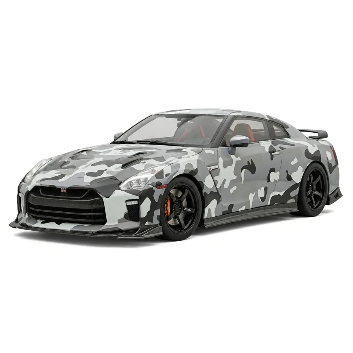 One Model Nissan 2007 GT-R R35 Gray Camouflage 1:18 – Collectible Resin Model Resin