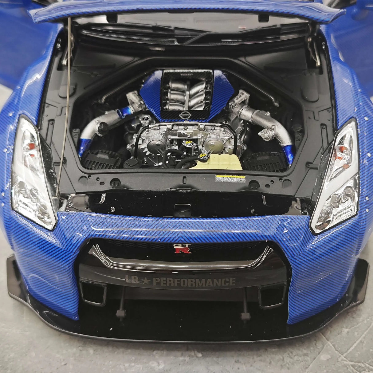 PGM Nissan 2007 GT-R R35 LB Works Blue 1:18 – Collectible Diecast Model Die-Cast