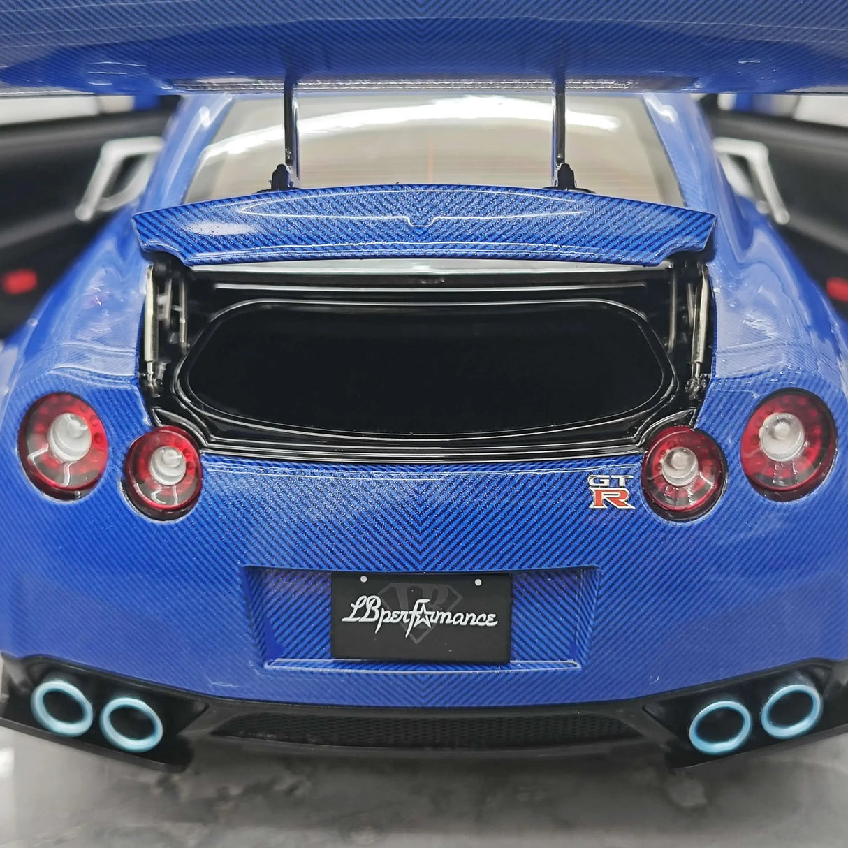 PGM Nissan 2007 GT-R R35 LB Works Blue 1:18 – Collectible Diecast Model Die-Cast
