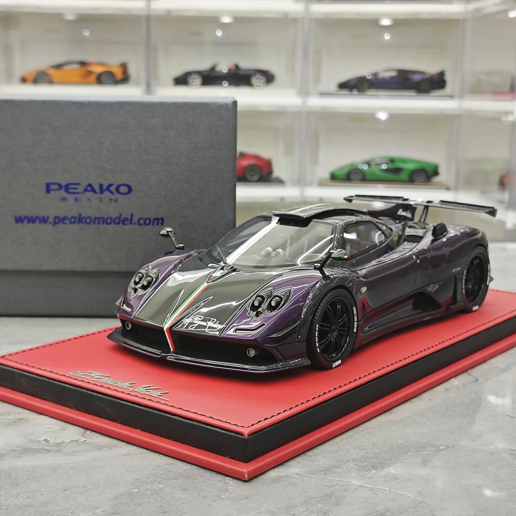Peako Pagani 2017 Zonda 760 Fantasma Evo Purple 1:18 – Collectible Resin Model Resin