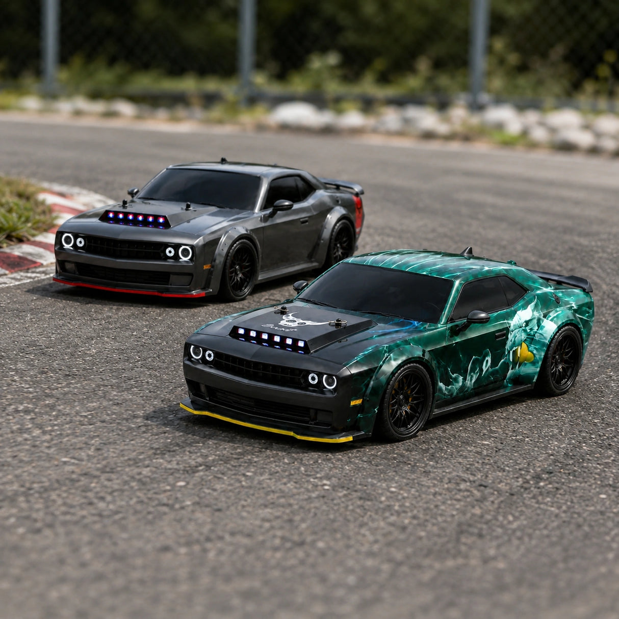 1:16 스케일 High-Imitation Dodge Challenger RC Drift Car RC Car