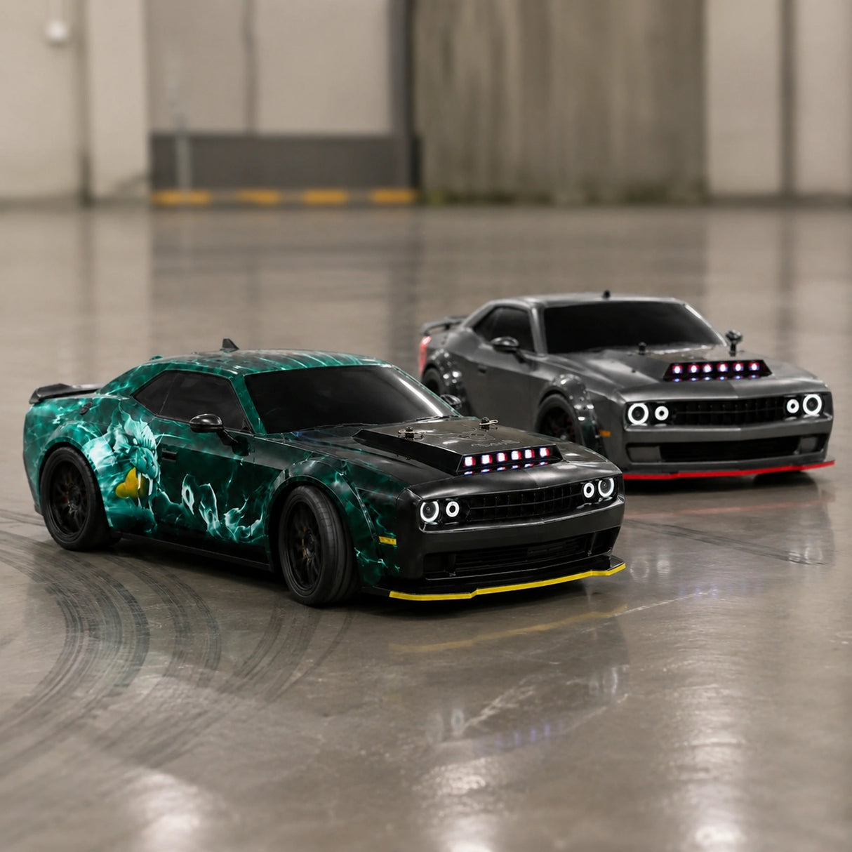 1:16 스케일 High-Imitation Dodge Challenger RC Drift Car RC Car