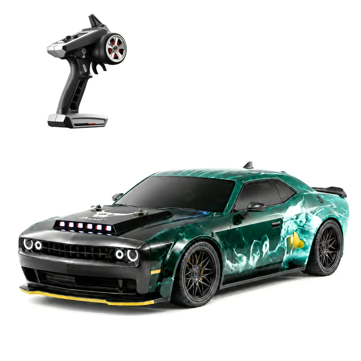 1:16 스케일 High-Imitation Dodge Challenger RC Drift Car RC Car
