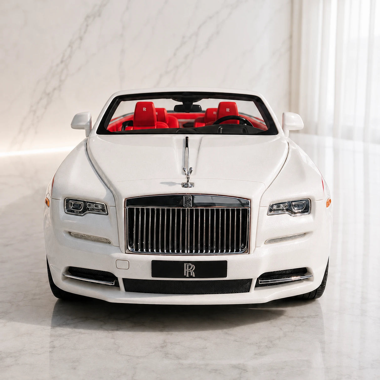 Rolls-Royce 2016 Dawn Convertible White 1:18 resin model car by SC Models - view 1