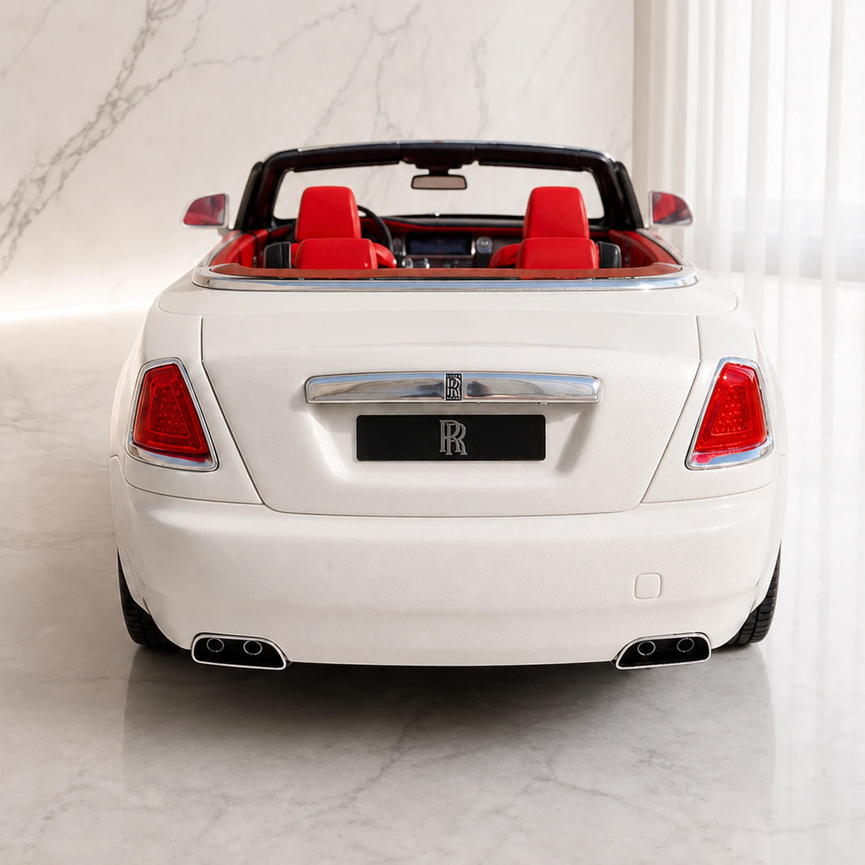 Rolls-Royce 2016 Dawn Convertible White 1:18 resin model car by SC Models - view 5