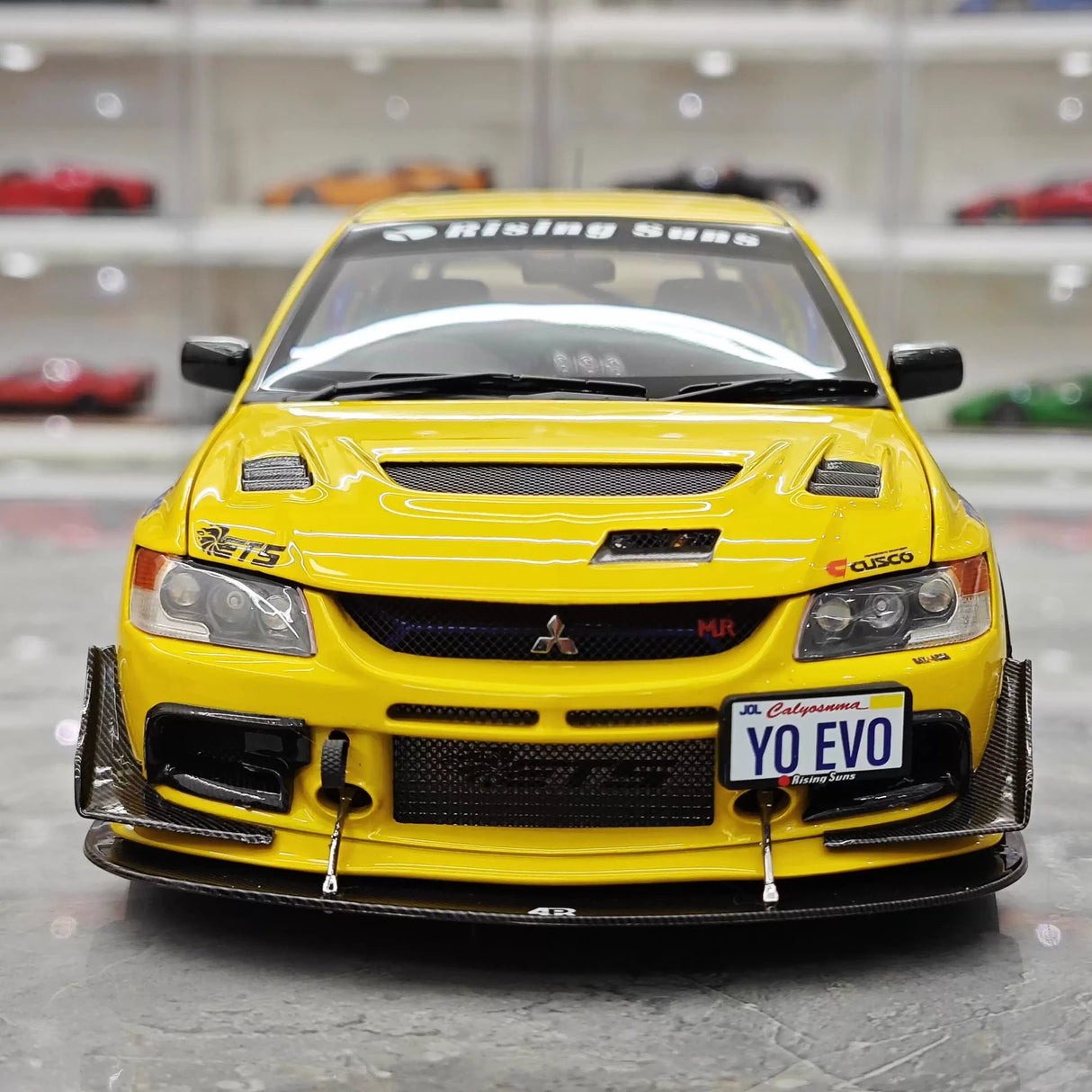Super A Mitsubishi 2006 Lancer Evolution IX MR Yellow 1:18 – Collectible Diecast Model Die-Cast