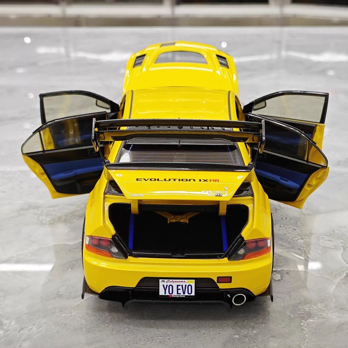 Super A Mitsubishi 2006 Lancer Evolution IX MR Yellow 1:18 – Collectible Diecast Model Die-Cast