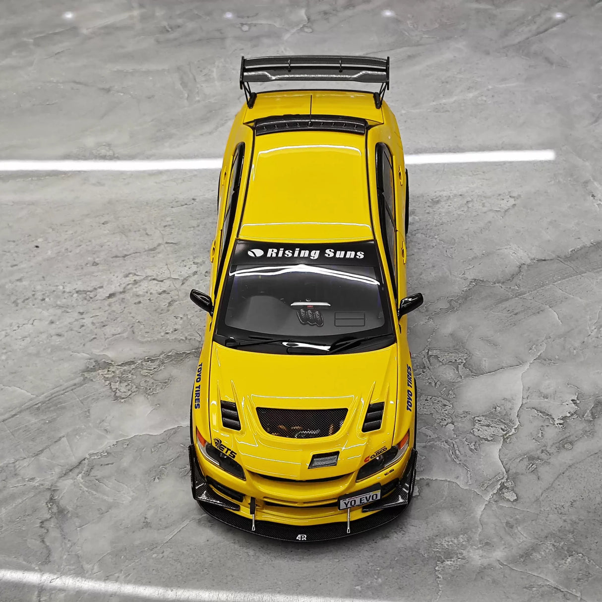 Super A Mitsubishi 2006 Lancer Evolution IX MR Yellow 1:18 – Collectible Diecast Model Die-Cast