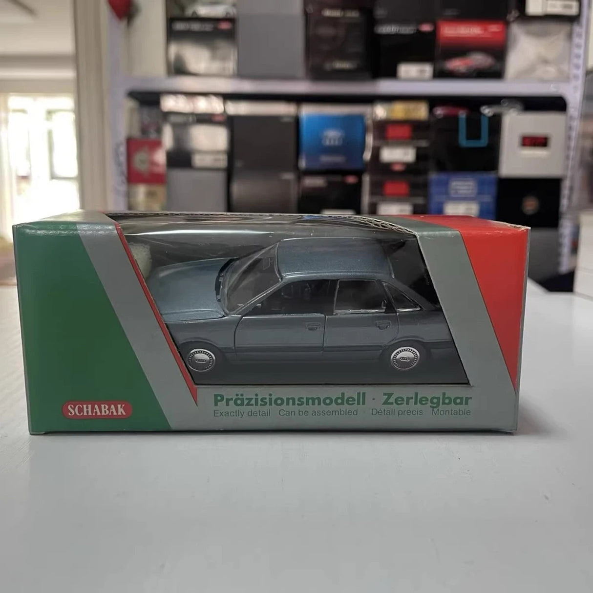 Schabak Audi 1988 90 Quattro Blue 1:43 – Collectible Diecast Model Die-Cast