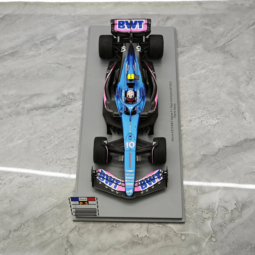1:18 Alpine 2023 A523 #10 Dutch GP Pierre Gasly F1 Resin-Modellauto von Spark – Ansicht 2