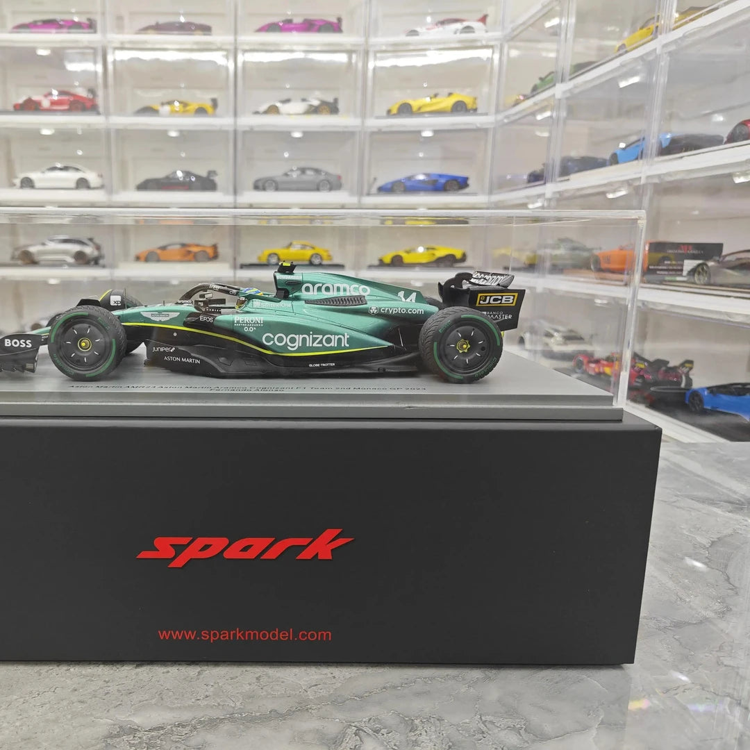1:18 Aston Martin 2023 AMR23 #14 Monaco GP Fernando Alonso F1 model car by Spark - view 13