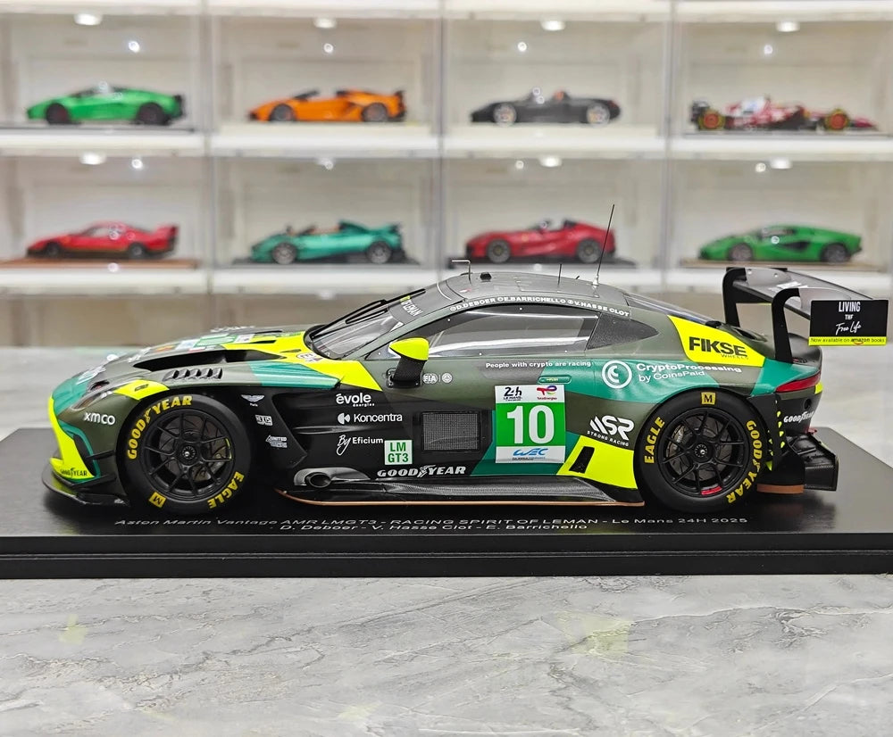 1:18 Aston Martin 2025 Vantage AMR LMGT3 #10 Le Mans model car by Spark - view 5