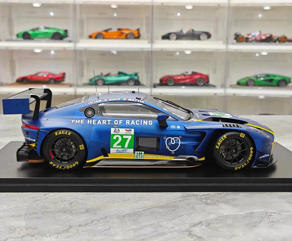 1:18 Aston Martin 2025 Vantage AMR LMGT3 #27 Le Mans model car by Spark - view 9