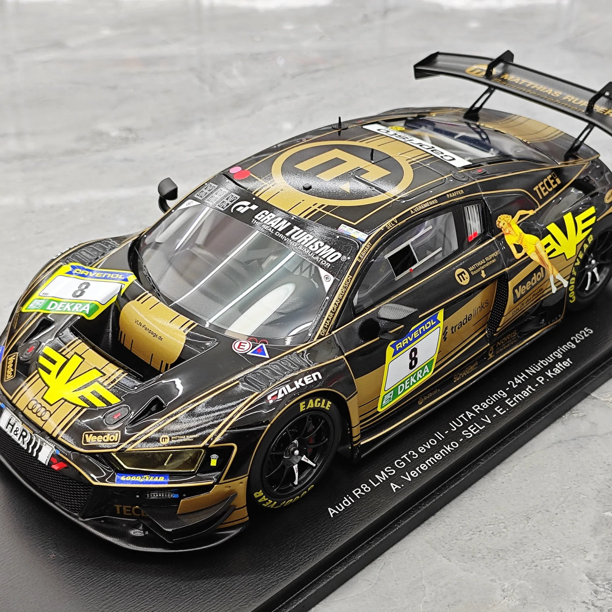 Audi 2025 R8 LMS GT3 EVO II #8 1:18 modello collezionabile in resina Nurburgring 24h di Spark - vedi 4